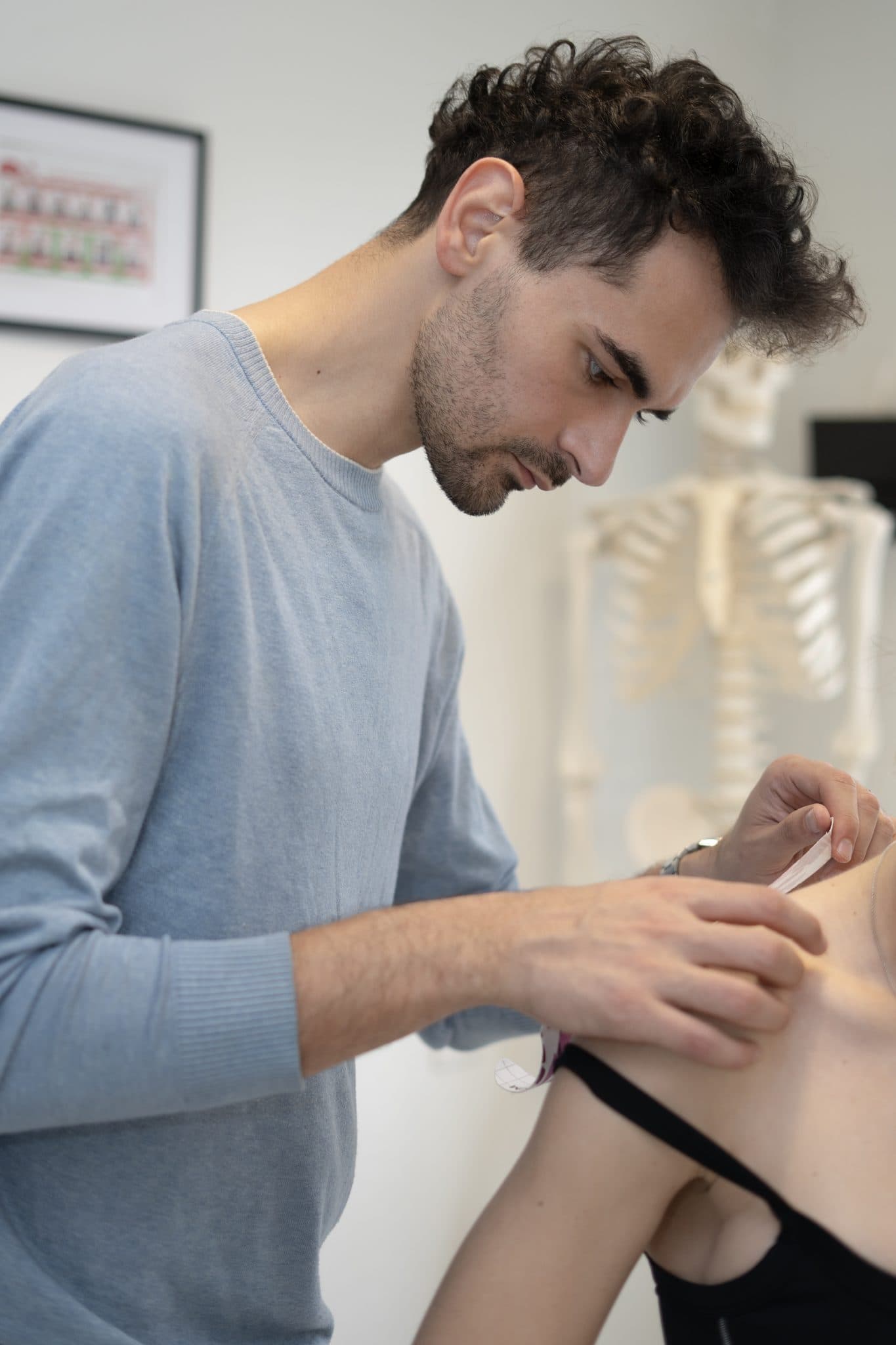 Séance de physiothérapie